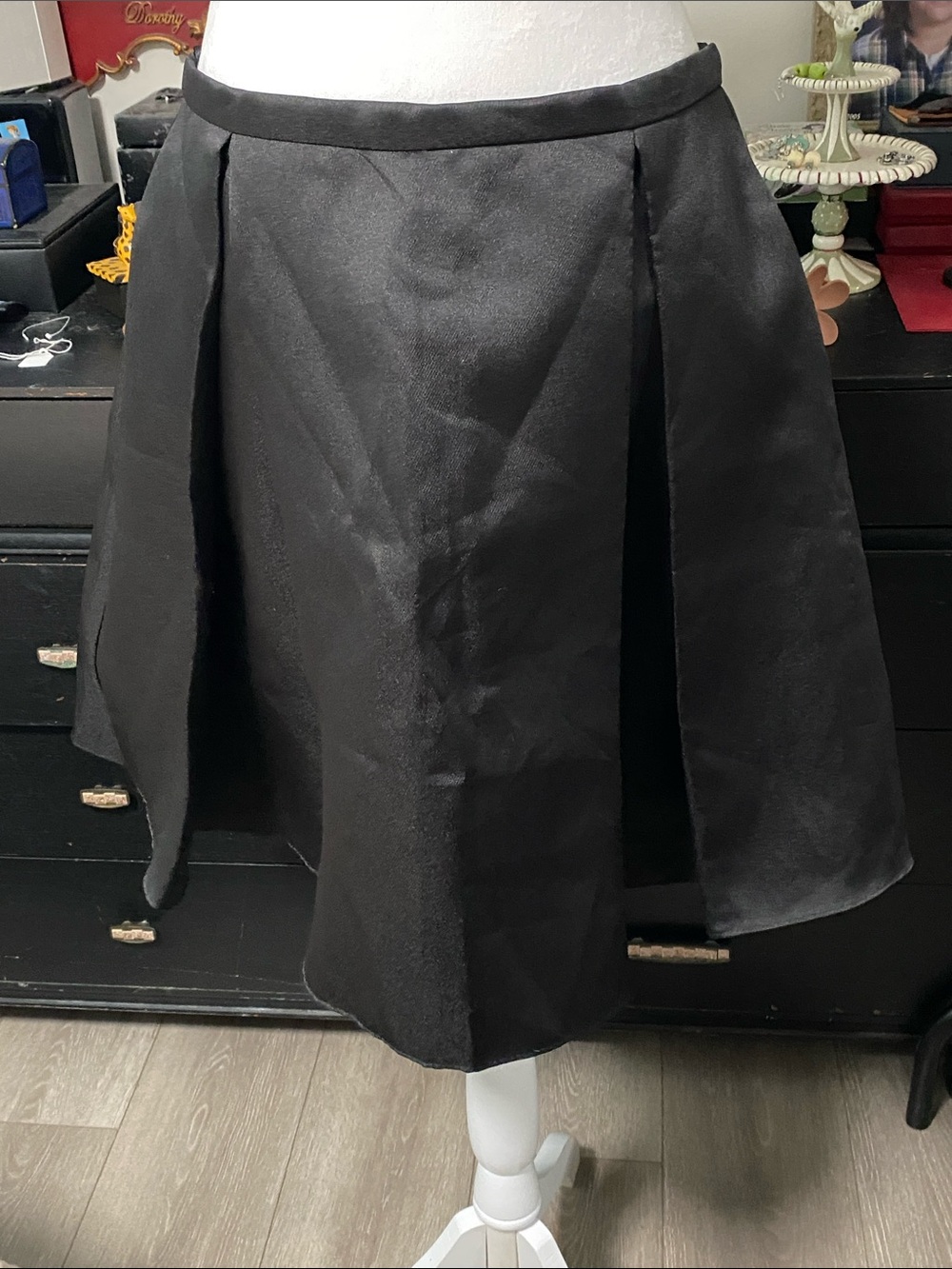 Xscape Black Pleated Mini Skirt